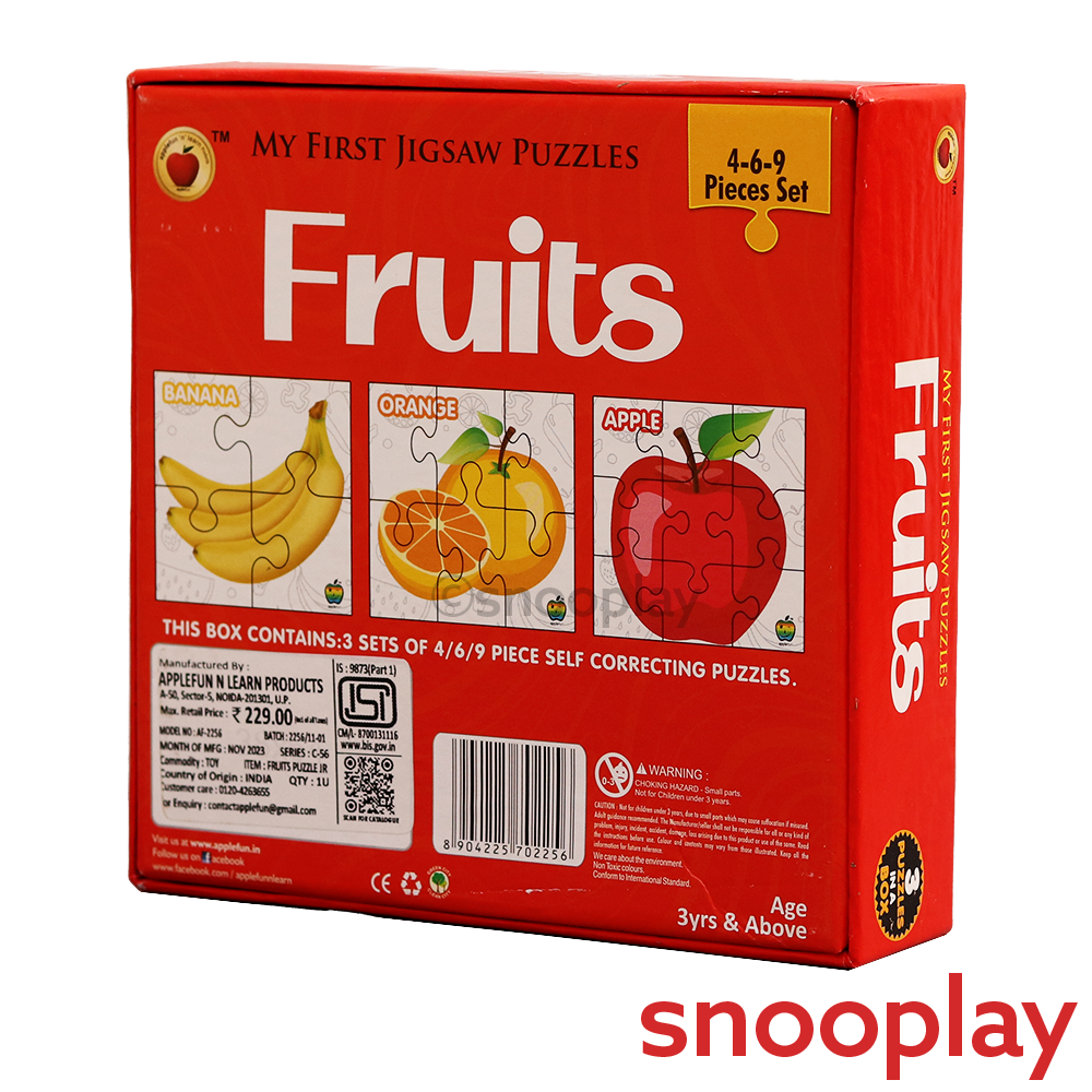 My First Jigsaw Puzzle Fruits - 19 Pcs