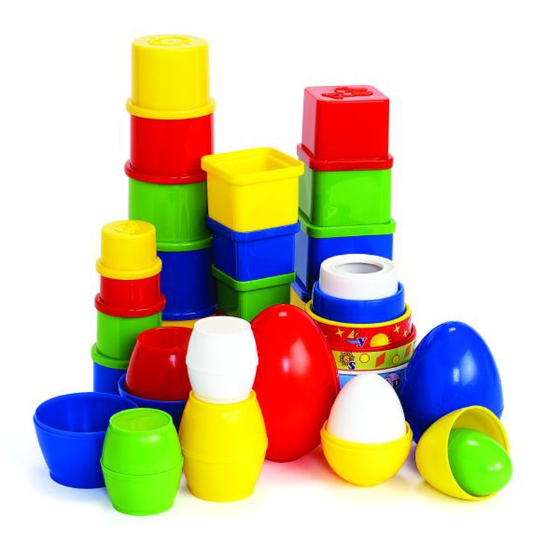 45 Pieces Mega Stackers Toys for Toddlers