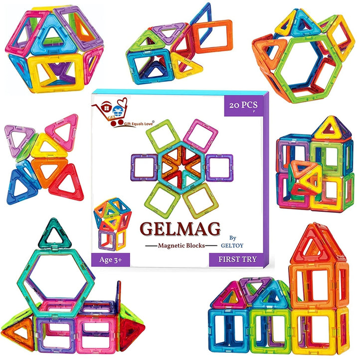 Gel Mag Magnetic Blocks (20 Pcs Set)