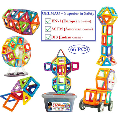 Gel Mag Magnetic Blocks (66 Pcs Set)