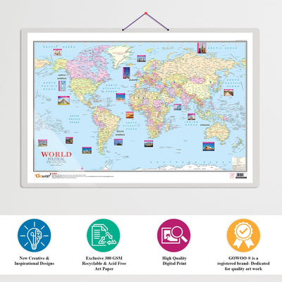 World Political Map Chart