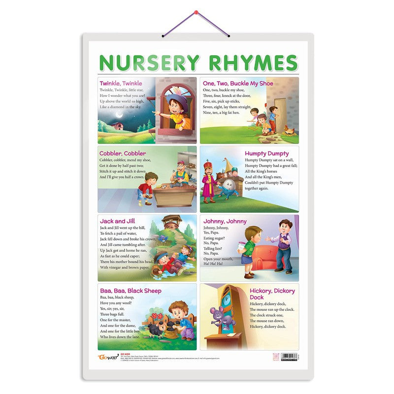 Buy Nursery rhymes Chart On Snooplay India