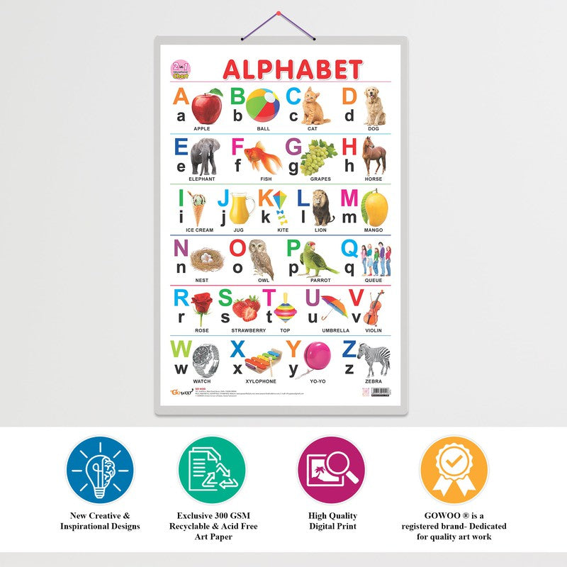 Alphabet and number 1 to 10 Chart