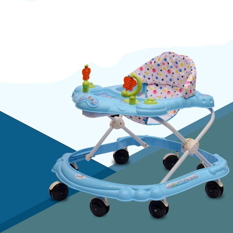 Musical Activity Walker With Parental Control Rod (9 Months to 1.5 Years) | COD Not Available | Blue