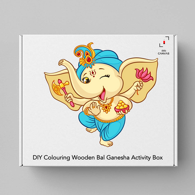 DIY Colouring Wooden Bal Ganesha Activity Box