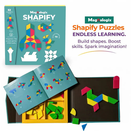 Toykraft Shapify Magnetic Shapes Puzzle Game | Creative Learning & Spatial Skills