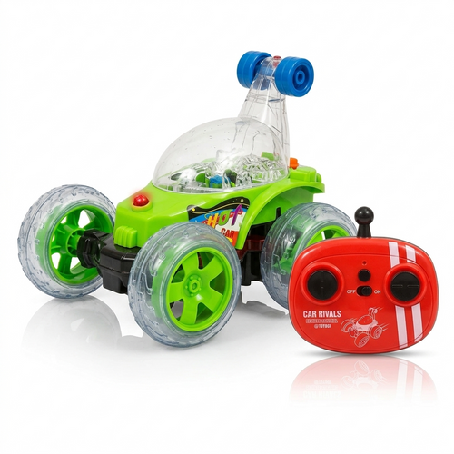 Remote Control Stunt Smart Car with Smoke, Music & Lights | Interactive Racing Toy for Kids