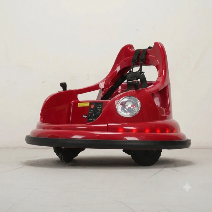 Parental & Self Control | Battery Formula Fun Dash Car Ride-On Car | 360° Rotation, Joystick Control, USB Slot, Music, LED Light (3-6 Years)