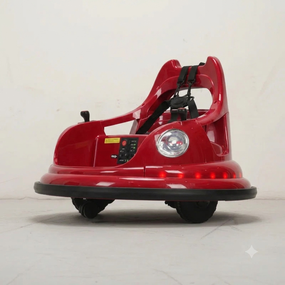 Parental & Self Control | Battery Formula Fun Dash Car Ride-On Car | 360° Rotation, Joystick Control, USB Slot, Music, LED Light (3-6 Years)