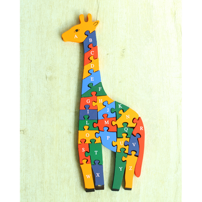 Giraffe Alphabets & Number Puzzle