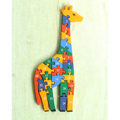 Giraffe Alphabets & Number Puzzle