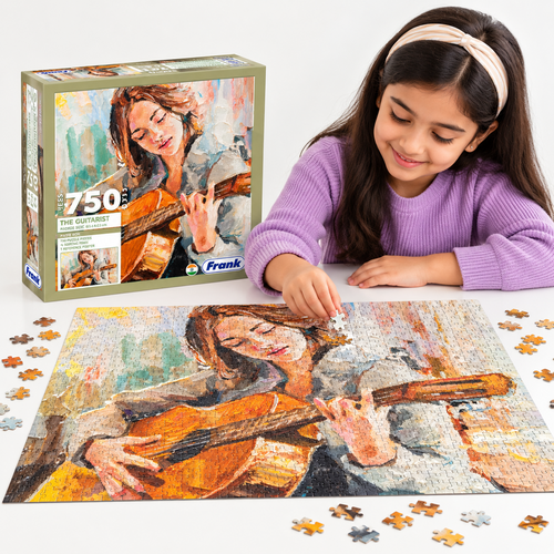 Frank The Guitarist 750-Piece Jigsaw Puzzle | Musical-Themed Puzzle for Adults & Teens