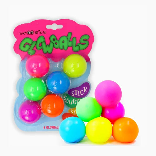 Scoobies Glowballs – Multi-Color Glow in the Dark Sensory Balls | Squishy Fidget Stress Buster