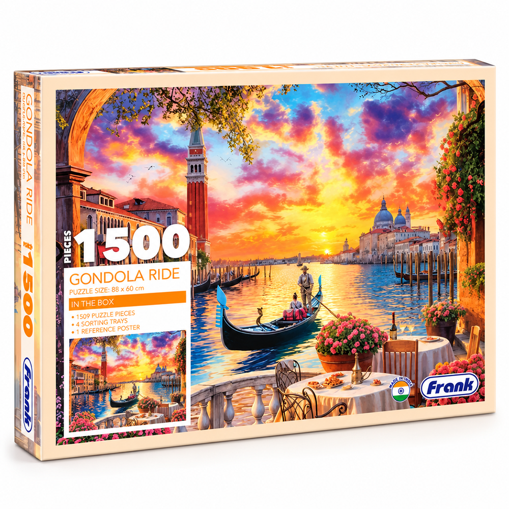 Frank 1500-Piece Gondola Ride Jigsaw Puzzle for Adults & Kids
