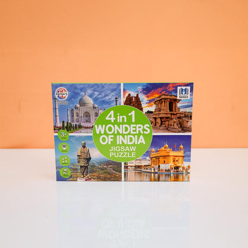 4 in 1 Wonders of India Jigsaw Puzzle - 140 Pieces (3-6 Years)