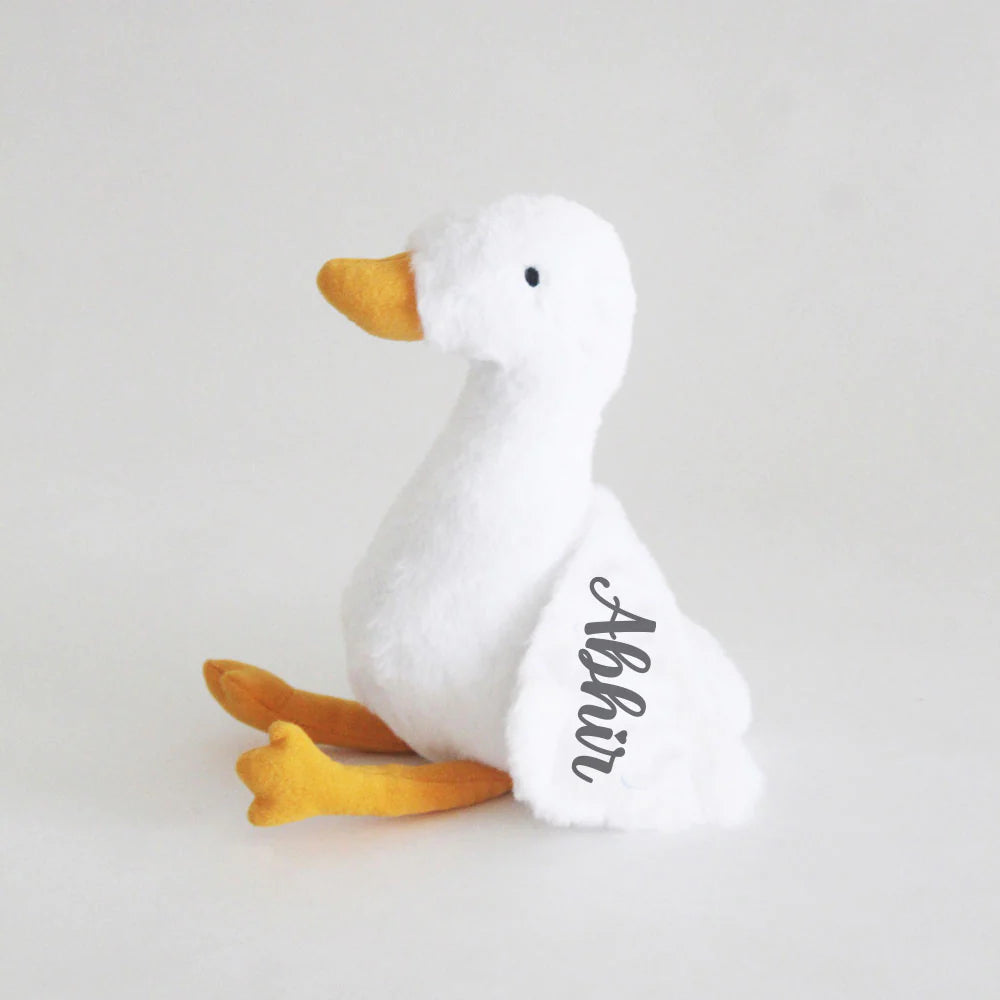 Personalised Name Goose Soft Toy - Grey (COD Not Available)