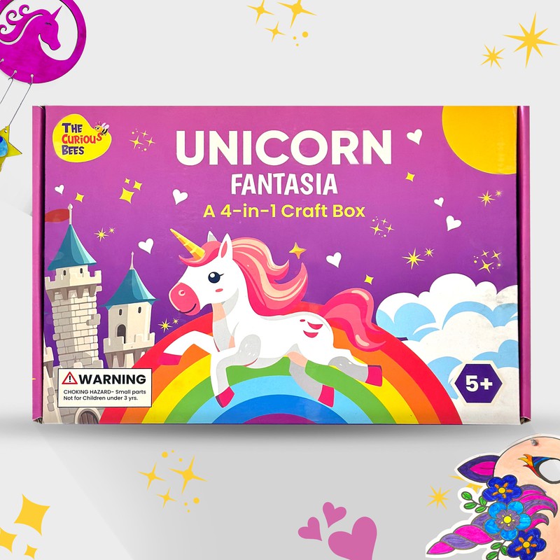 DIY Unicorn Fantasia Craft Box for Kids