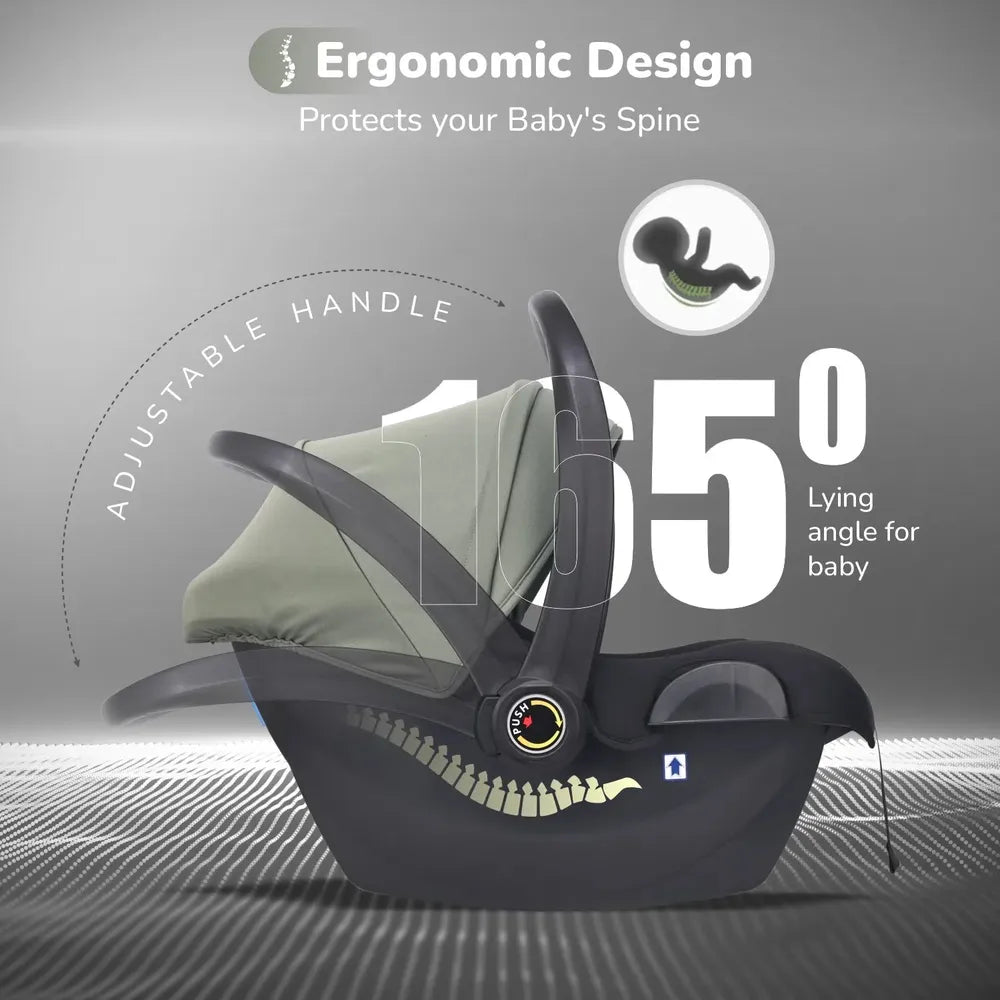 R for Rabbit 4 in 1 Multipurpose Baby Carry Cot with 3-Point Safety Harness | Picaboo NXG