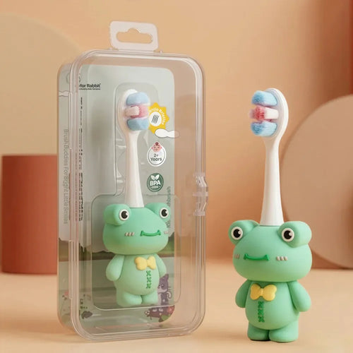 R for Rabbit Ultra Soft PBT Bristles Toothbrush - Tiny Smiles Zoobie