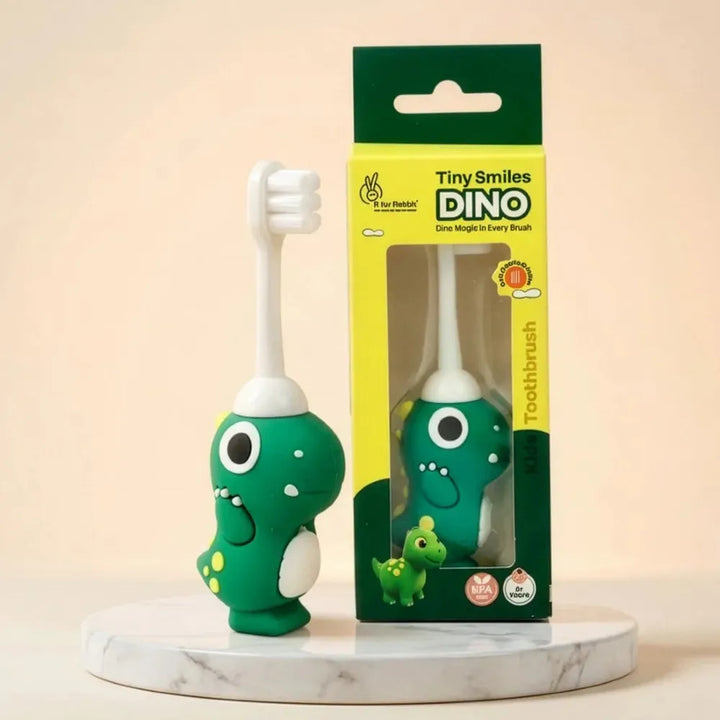 R for Rabbit BPA Free Ultra Soft Toothbrush - Green Dino