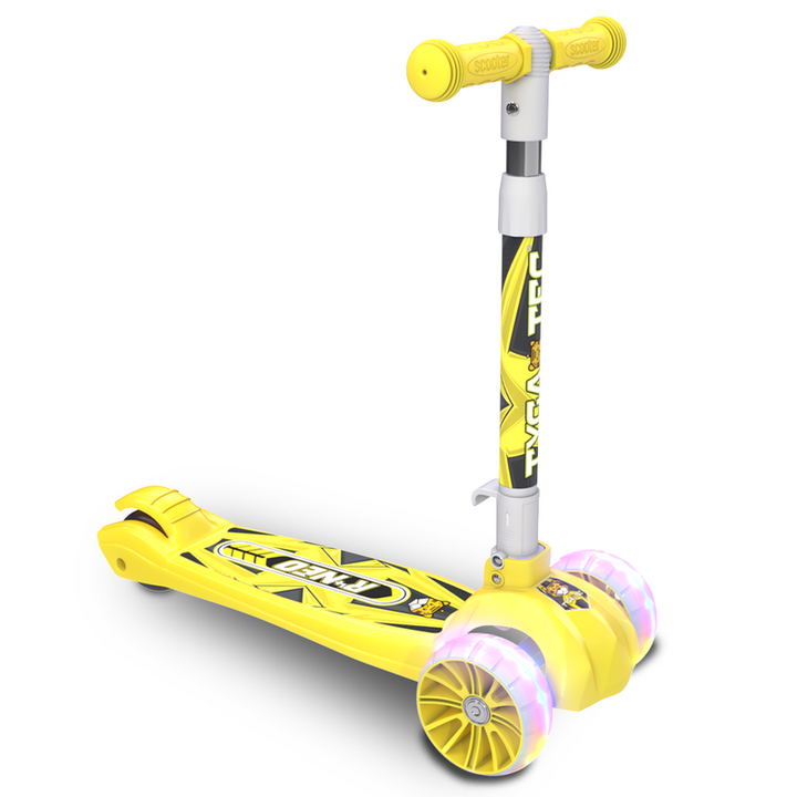 Tygatec 3 Wheel Scooter for Kids with LED Flashing Wheel with 3 Height Adjustments Handles - COD Not Available