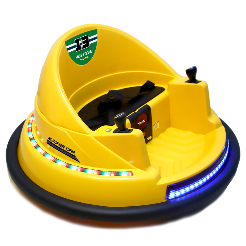 Tygatec Electric Bumper Car For Kids & Toddlers With LED Lights And 360 Degree Spin - COD Not Available