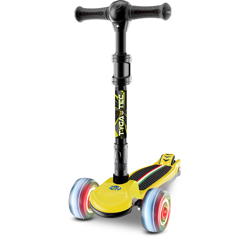 Tygatec 3 Wheel Premium Smart Kick Scooter with Fold-able & Height Adjustable Handle for Girls and Boys - COD Not Available