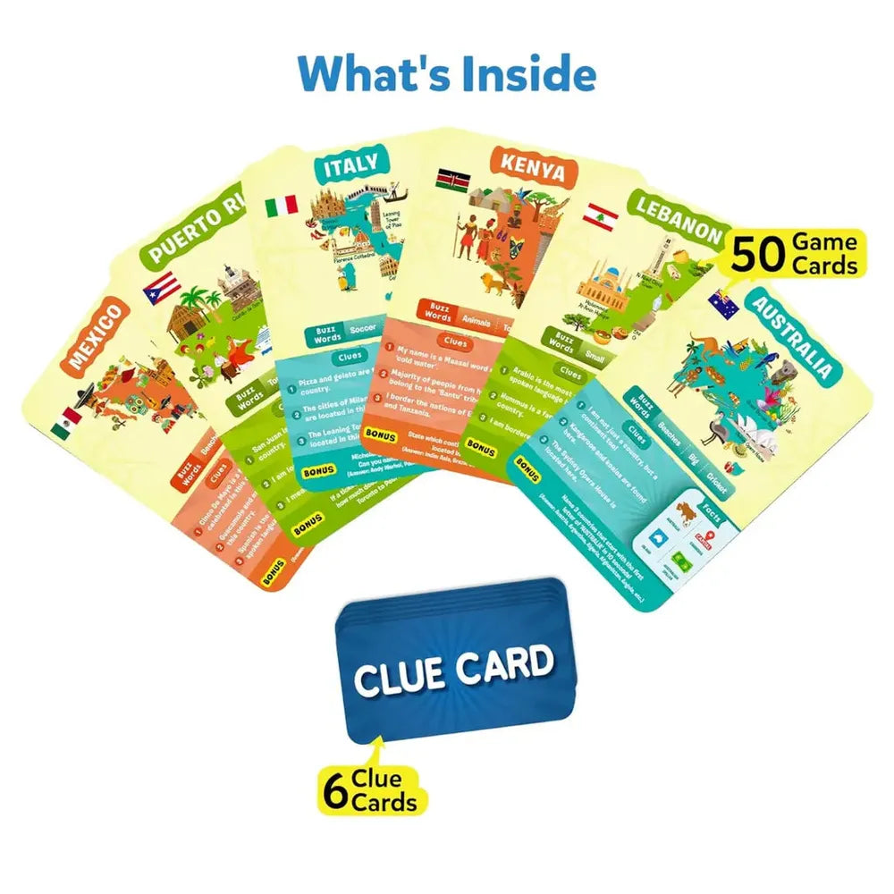 Skillmatics Guess in 10 Card Game - Countries of the World