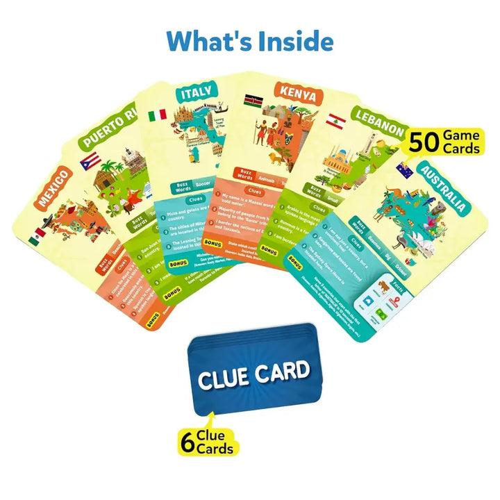 Skillmatics Guess in 10 Card Game - Countries of the World