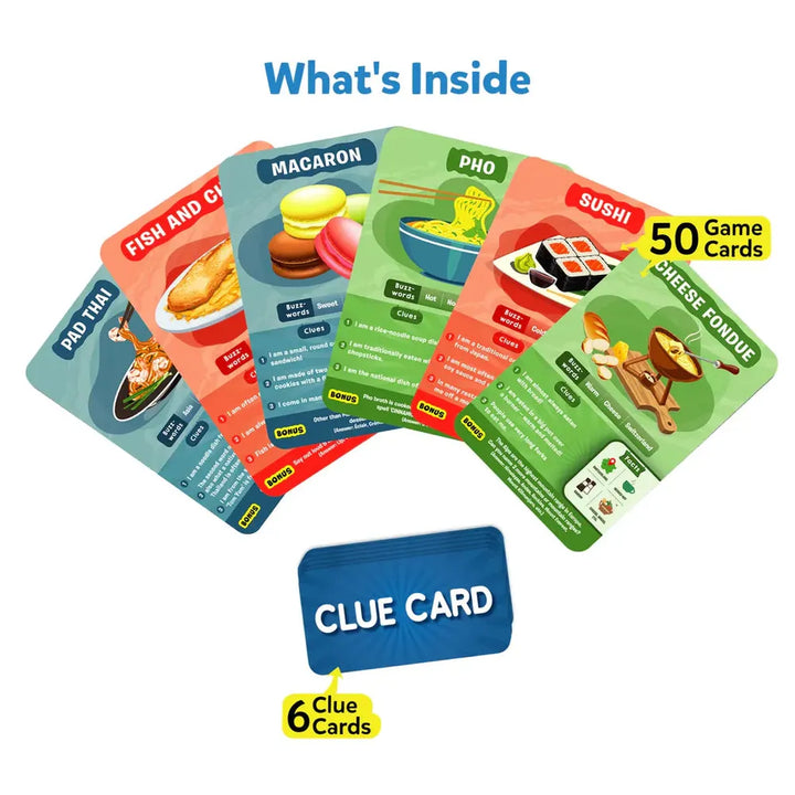 Skillmatics Guess in 10 Card Game - Foods Around The World