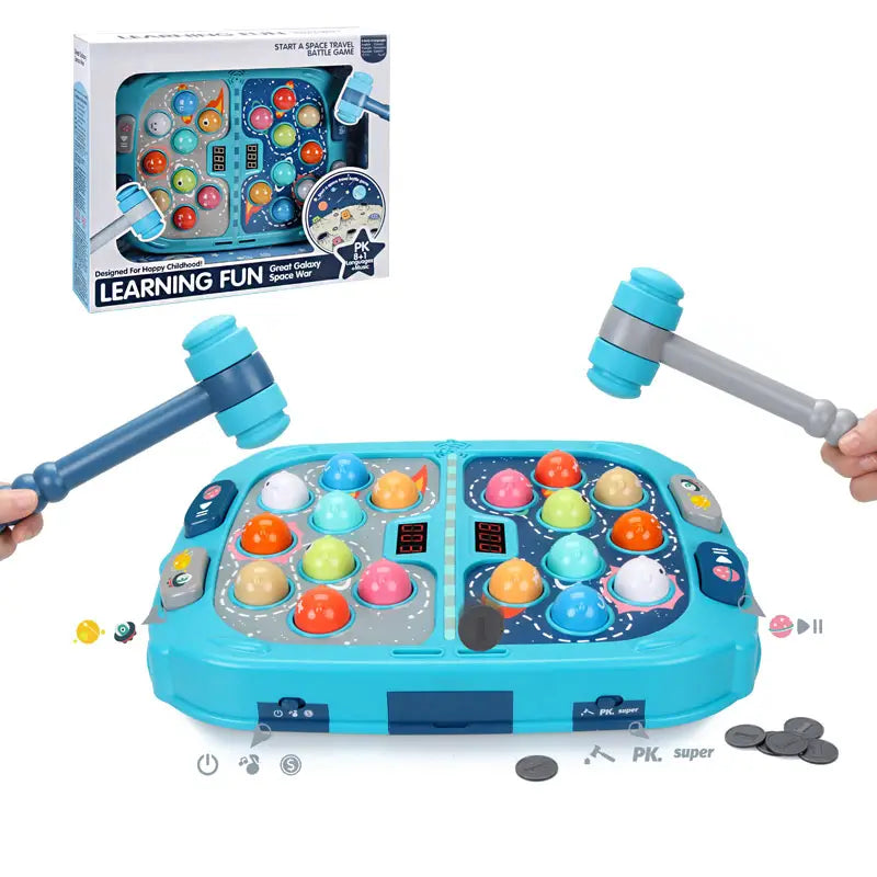 Electronic Whack a Mole Hammer Smashing Interactive Multiplayer Board Game