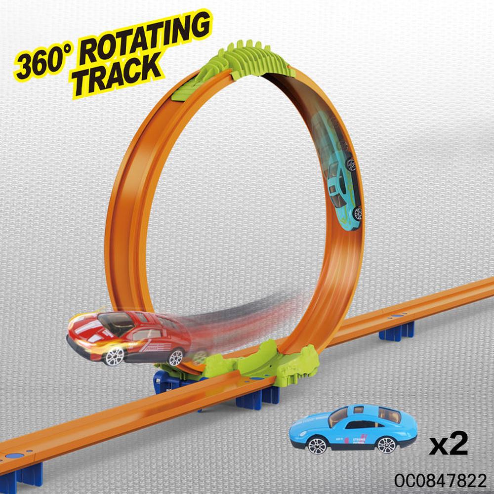 Surfurious 360° Rotation Ejection Slot Track Set with Alloy Cars | High Speed Orbit