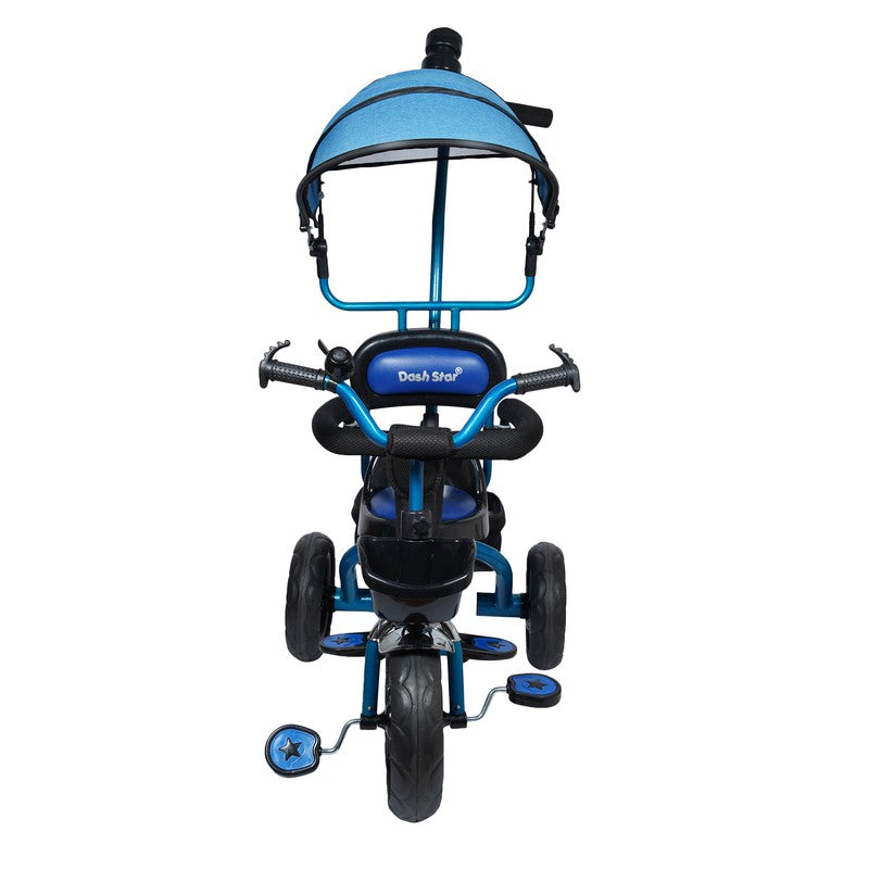 Hexa Super Tricycle for Kids | Smart Plug & Play with Canopy, Storage Basket | Blue | COD Not Available