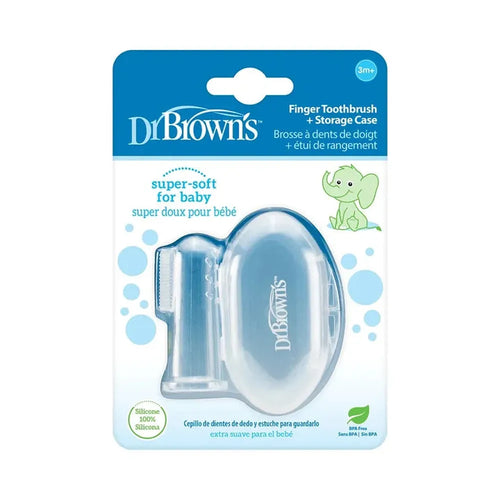 Dr. Browns Silicone Finger Toothbrush and Strong Case
