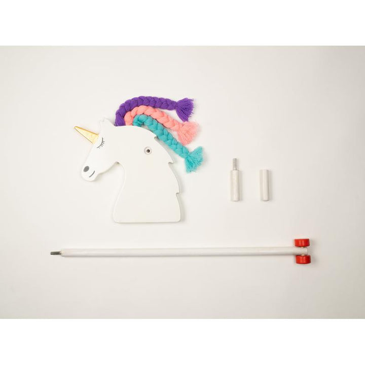 Wooden Hobby Horse - Unicorn Stick (3-6 Years)