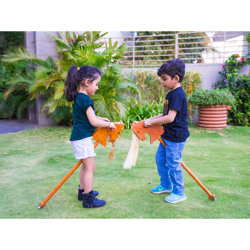 Wooden Hobby Horse Stick (3-6 Years)