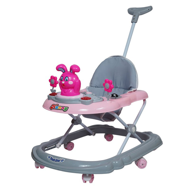 Musical Activity Walker With Parent Rod (Pink)