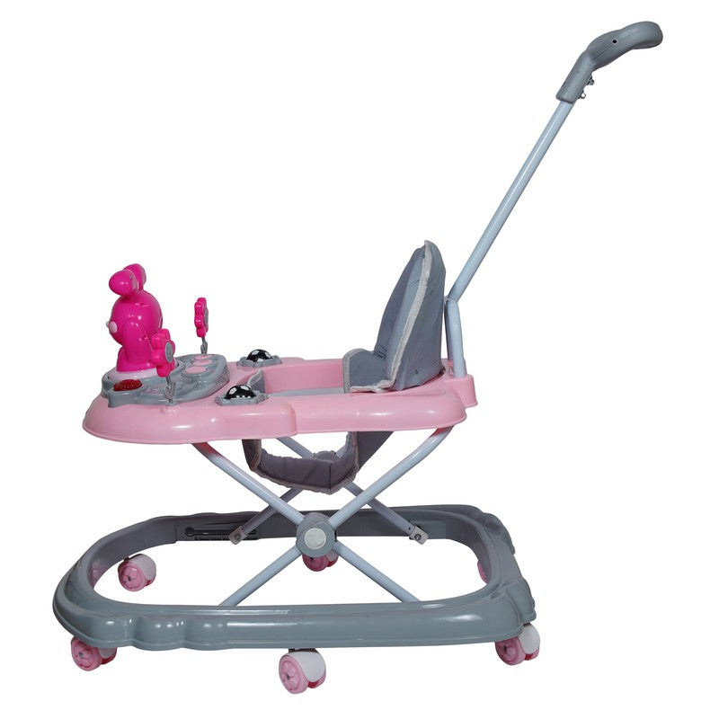 Musical Activity Walker With Parent Rod (Pink)