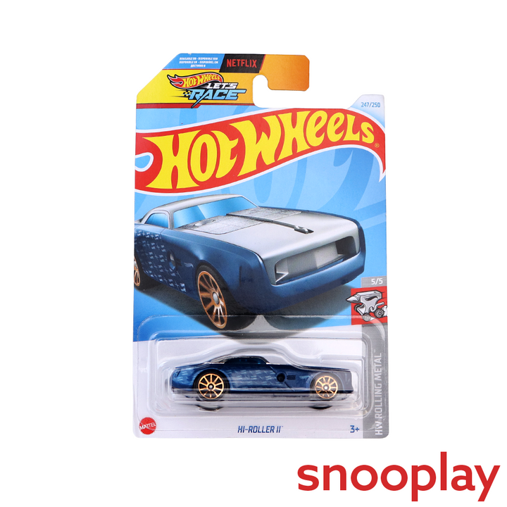 Set of 6 Hot wheels [HW 247] - HI-Roller II, Track Dwagon, '96 Porsche Carrera, Nissan Skyline 2000GT-R LBWK, Shelby Cobra "Daytona" Coupe, Bumblebee