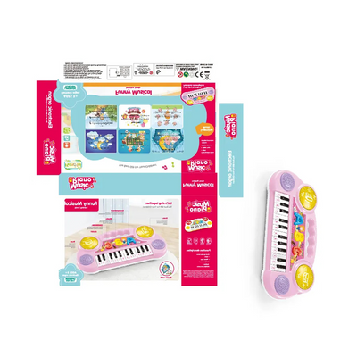 Musical Instrument Piano | Musical Baby Piano With Drum Pad Toy Sound & Light Kids Drum Toys Set (Assorted Color)