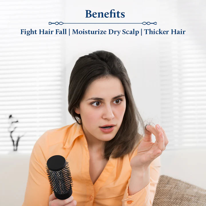 Blue Nectar Hair Fall Control Shampoo - Briganantadi Amla, Honey and Mulethi (10 Herbs) - 200ml