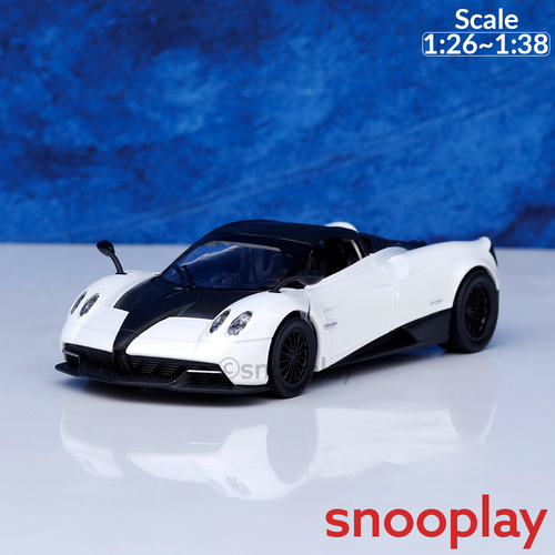 Metal Speed Zone Original Huayra Roadster Licensed Diecast Car with Openable Doors | 1:26~1:38 Scale (14 Years till Grown Ups) | Assorted Colors
