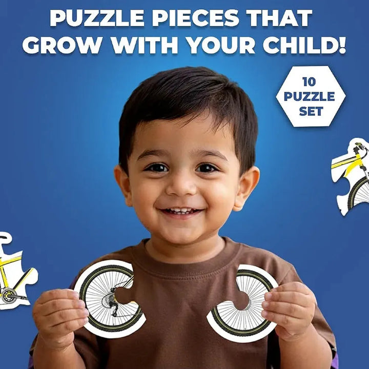Toykraft Transport Vehicle Puzzles – 4, 5 & 6 Piece Toddler Floor Puzzles