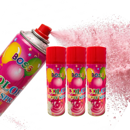 Pack of 3 Color Snow Spray - 750ml | Assorted Colors & Prints