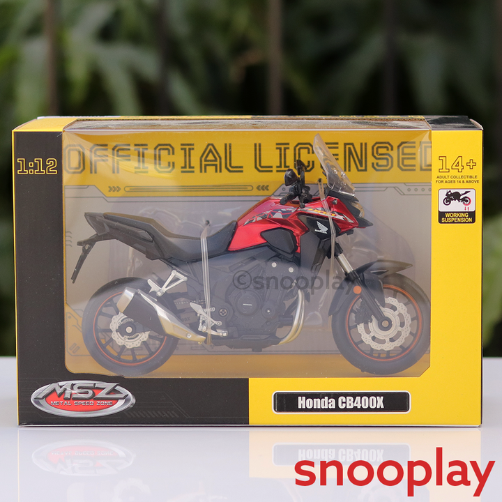 Original Honda CB400X Licensed Diecast Bike | 1:12 Scale Model (14 Years till Grown Ups)