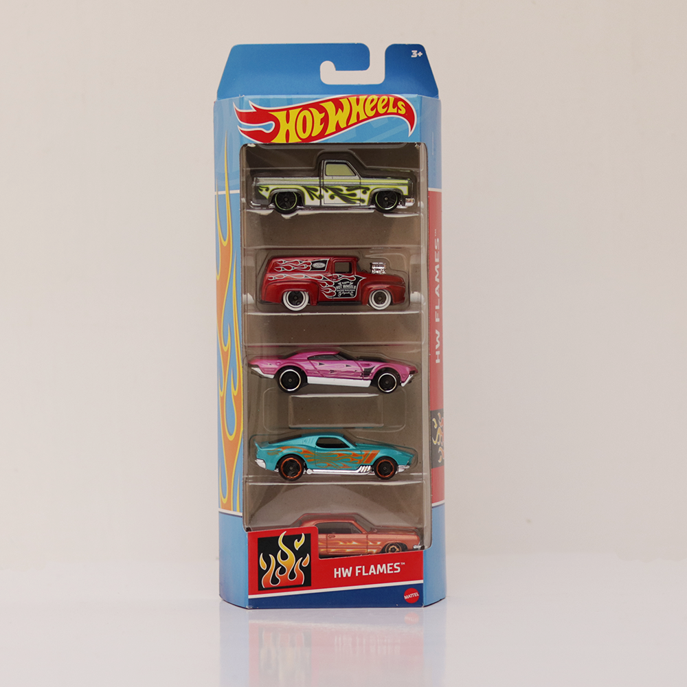 Diecast Hotwheels HW Flames - Pack of 5 Cars