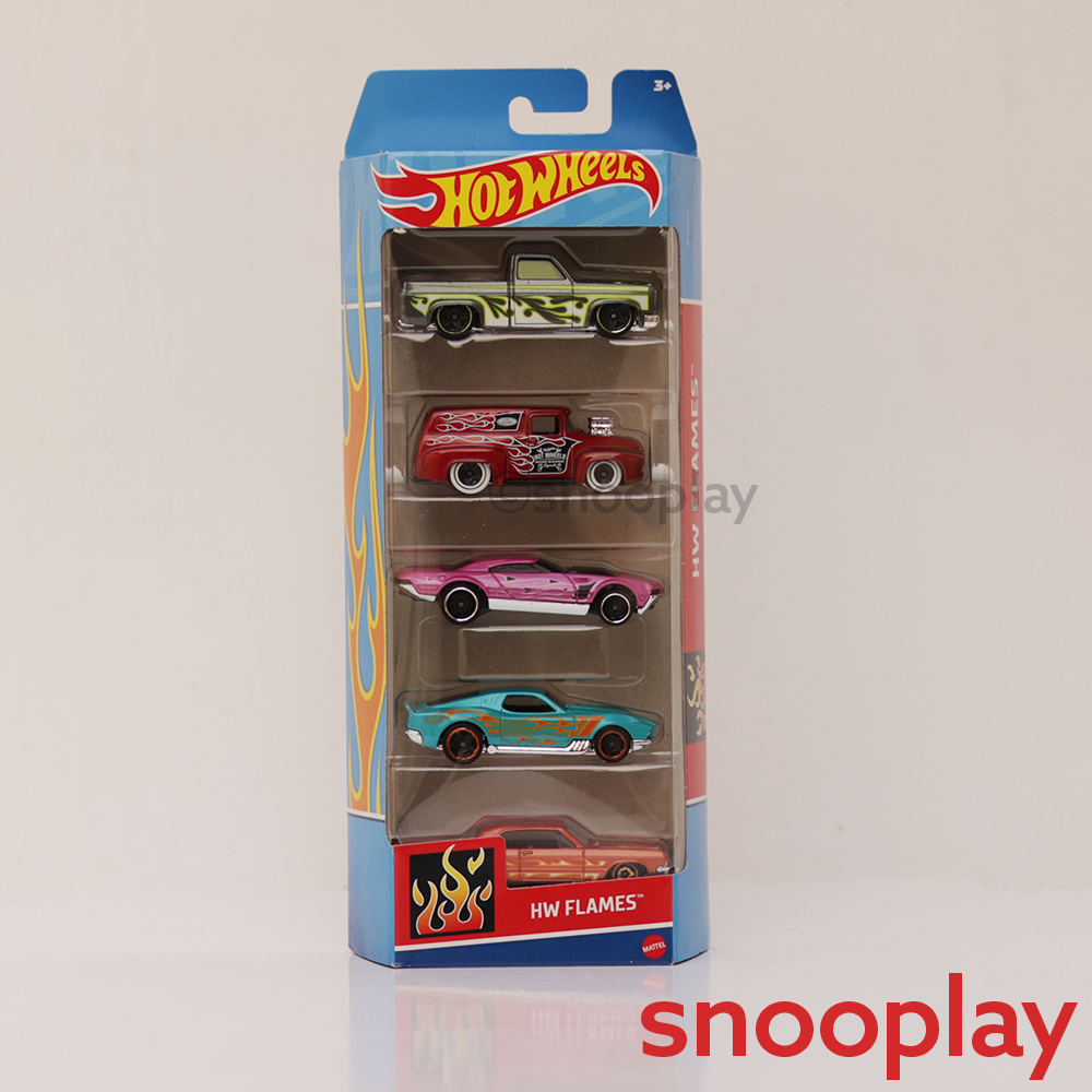 Diecast Hotwheels HW Flames - Pack of 5 Cars