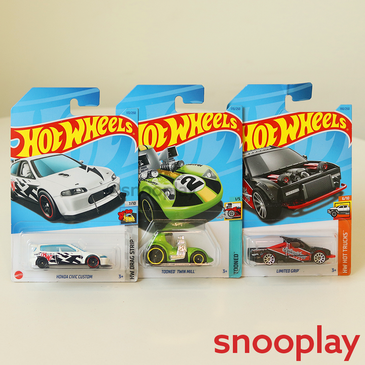 Hot Wheels Car Set of 3 [HW 36] (3 Years Till Grown Ups)