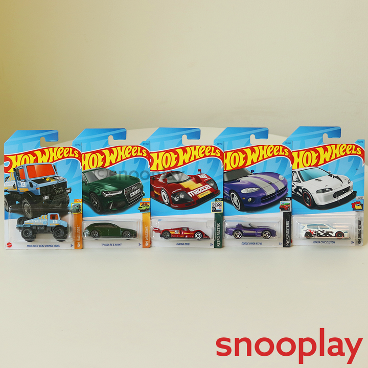 Hot Wheels Car Set of 5 [HW 30] (3 Years Till Grown Ups)