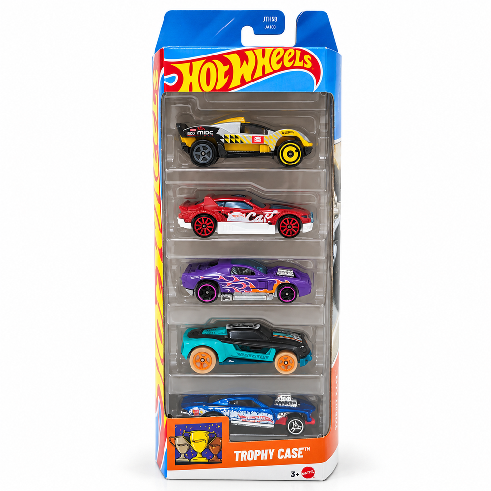 Hot Wheels Set of 5 Trophy Case - Hollowback, Later Crater